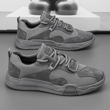 Xajzpa Men's Casual Autumn Vulcanized Shoes Outdoor Walking Sports Shoes Soft Sole Comfortable Breathable Mesh Trendy Running Shoes